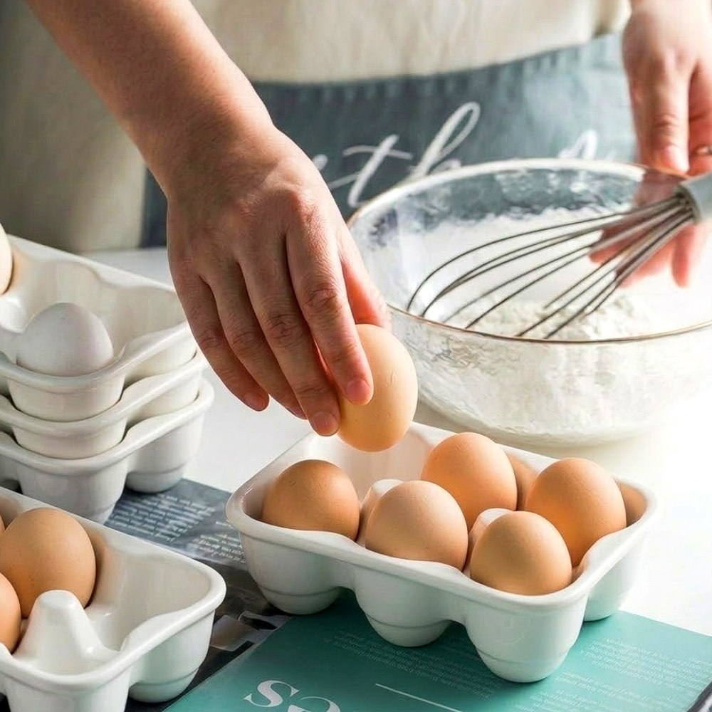 지니바잉 한손픽업 세라믹 에그트레이, 1개, 화이트 13,000원