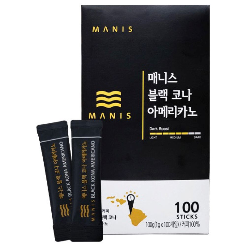 매니스 코나 아메리카노 100g 1박스 (매니스 아메리카노 스틱 3개 증정), 100g, 1세트, 100개입 32,500원