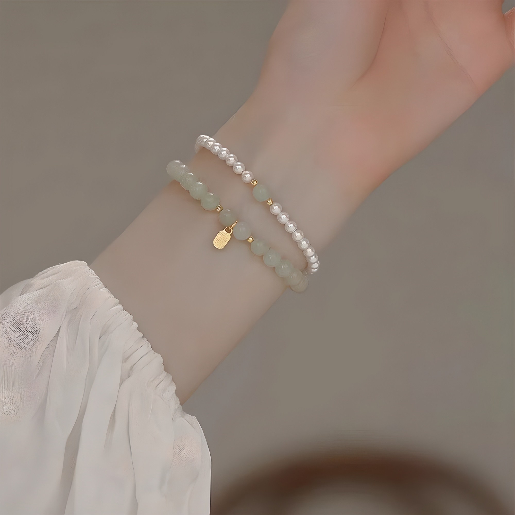 붓다베스트 여성용 재물운 소원성취 옥 진주 팔찌 9,900원