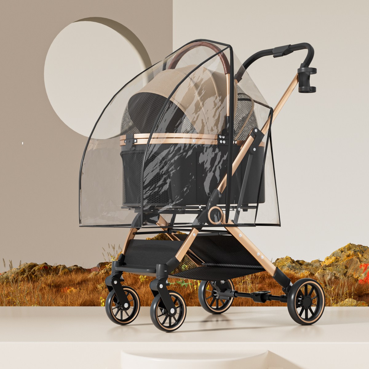 PawJoy 유모차 레인커버 방수 방품 비옷 시야확보 10,800원