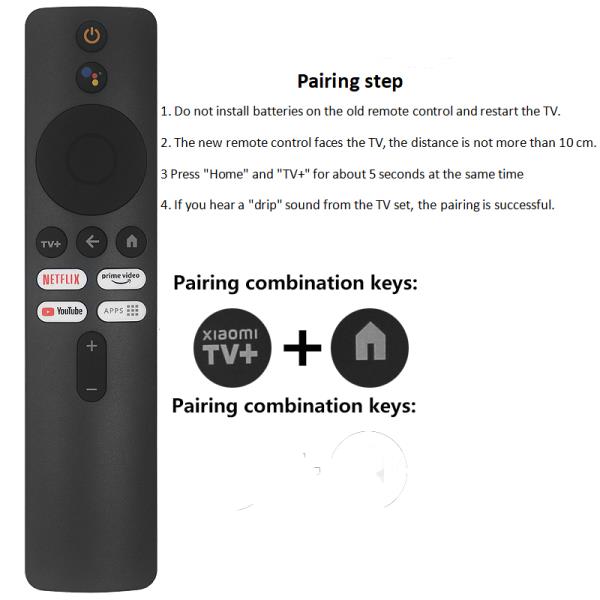 Xiaomi TV Box S(2세대) 4K용 리모컨 Bluetooth 및 음성 포함된 Mi S 교체용 18,300원