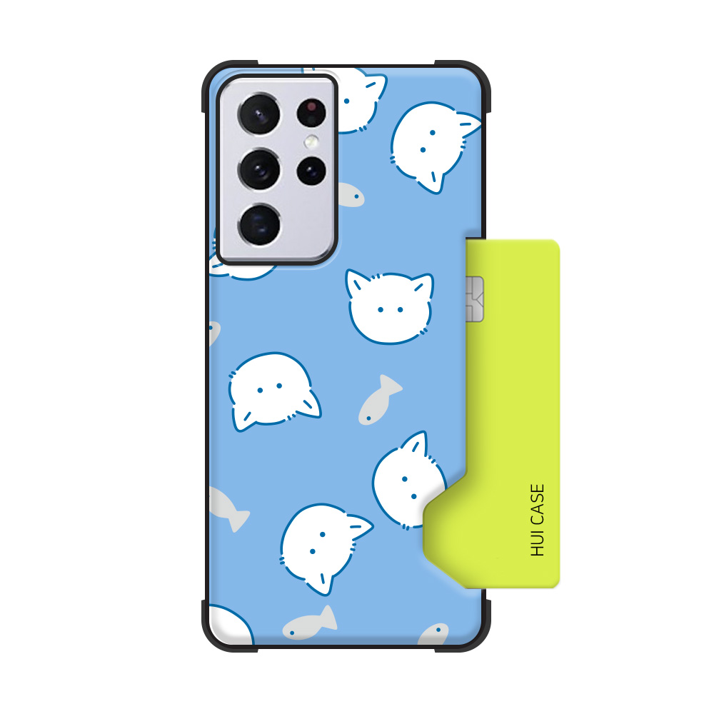휘케이스 05.고양이물고기 디자인 갤럭시 슬림 카드수납 범퍼케이스 15,900원