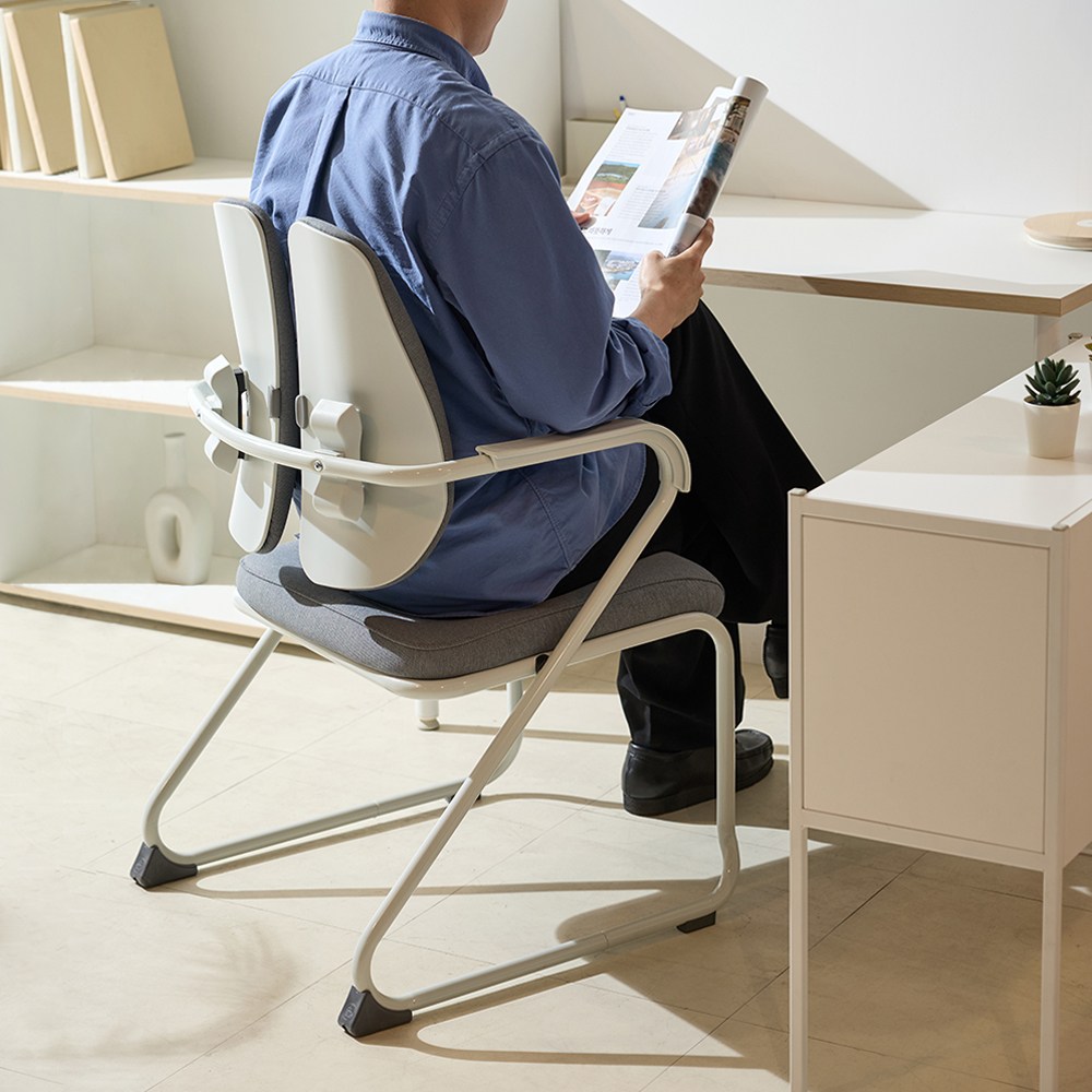 듀오백 DK-073W 공부용 대학생 집중력 책상 독서실 의자, 레드 149,000원