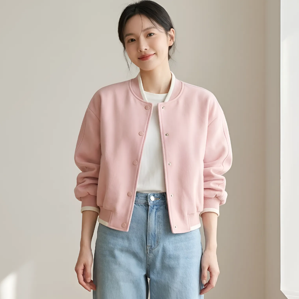 구디프 여성용 숏기장 오버핏 캐주얼 스트릿 야구점퍼 20,640원