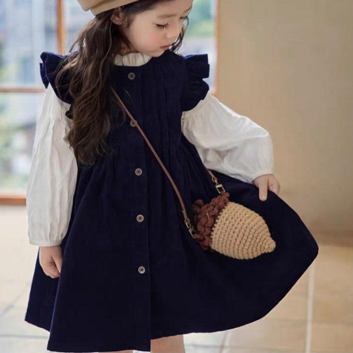 [더사랑이] 쇼피아프릴세트 키즈 아동복 유아 상하복 브라우스+원피스 세트 여아상하복세트 등원룩 나들이룩 치마상하복 27,900원