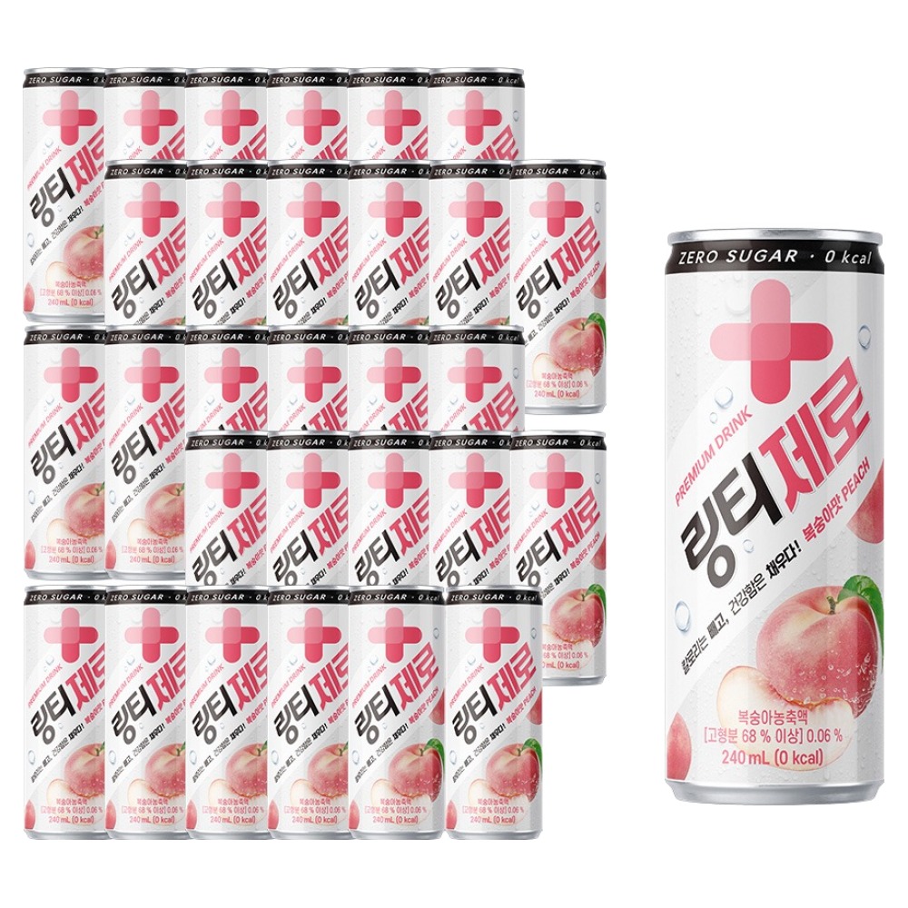 링티 제로 복숭아맛, 240ml, 30개 29,900원