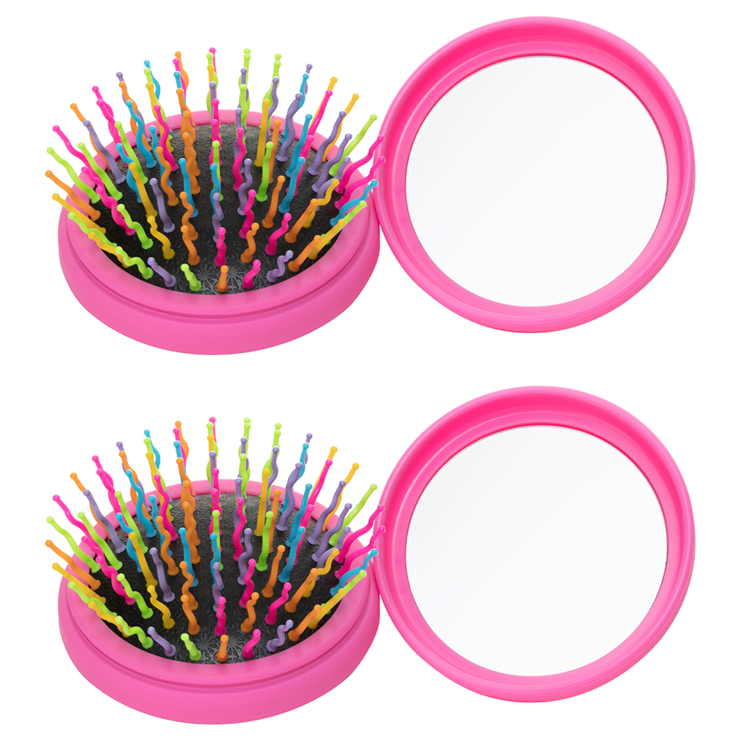 아이캔디 레인보우 볼륨S 헤어브러쉬 컴팩트, 핑크, 2개 26,000원