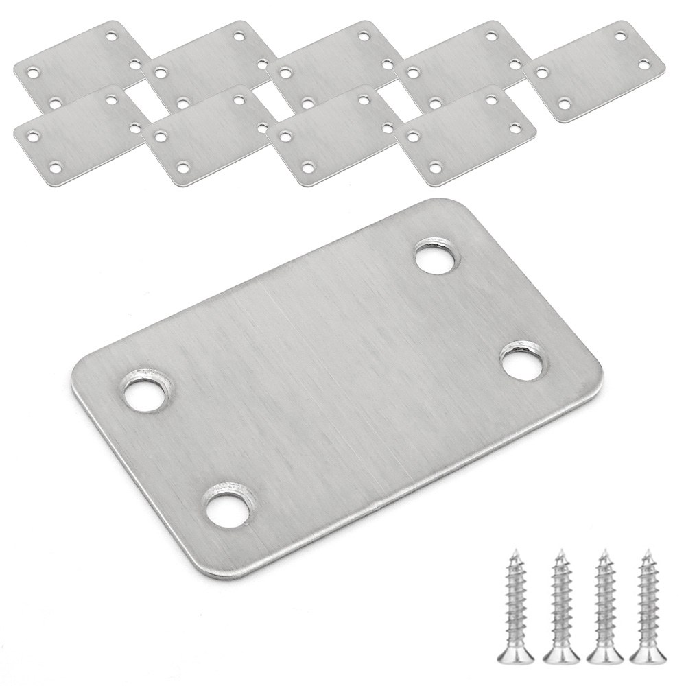 유스툴 스텐 평철 미니 사각 브라켓 10P 나사 포함 9,900원