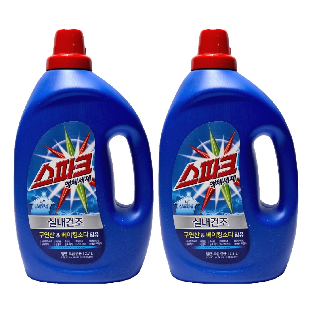 스파크 액체세제 용기 실내건조, 2개, 2.7L 14,390원