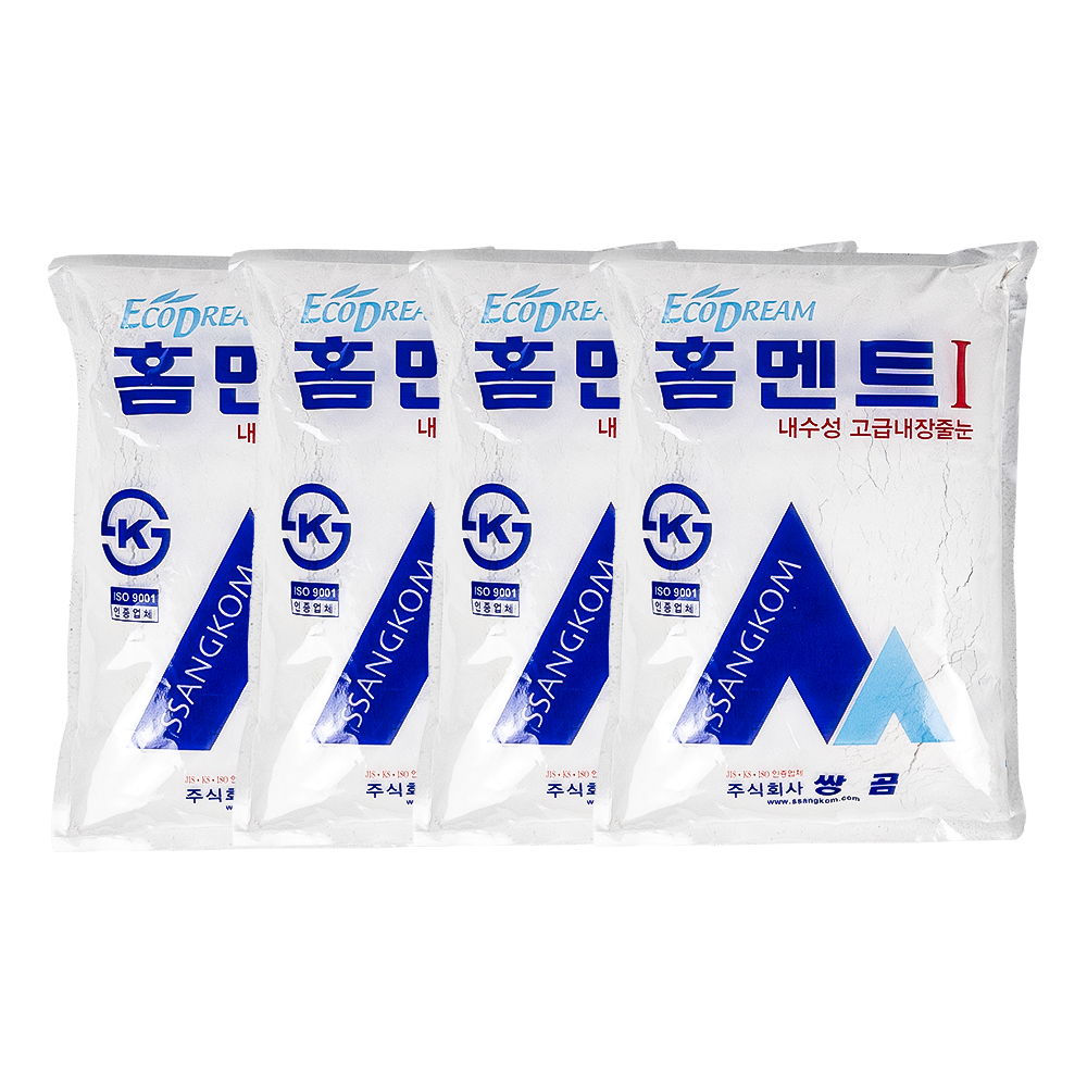 쌍곰 줄눈 시멘트 홈멘트 타일 인테리어 2kg 백색 방수제 향균제 흰색, 4개 15,200원