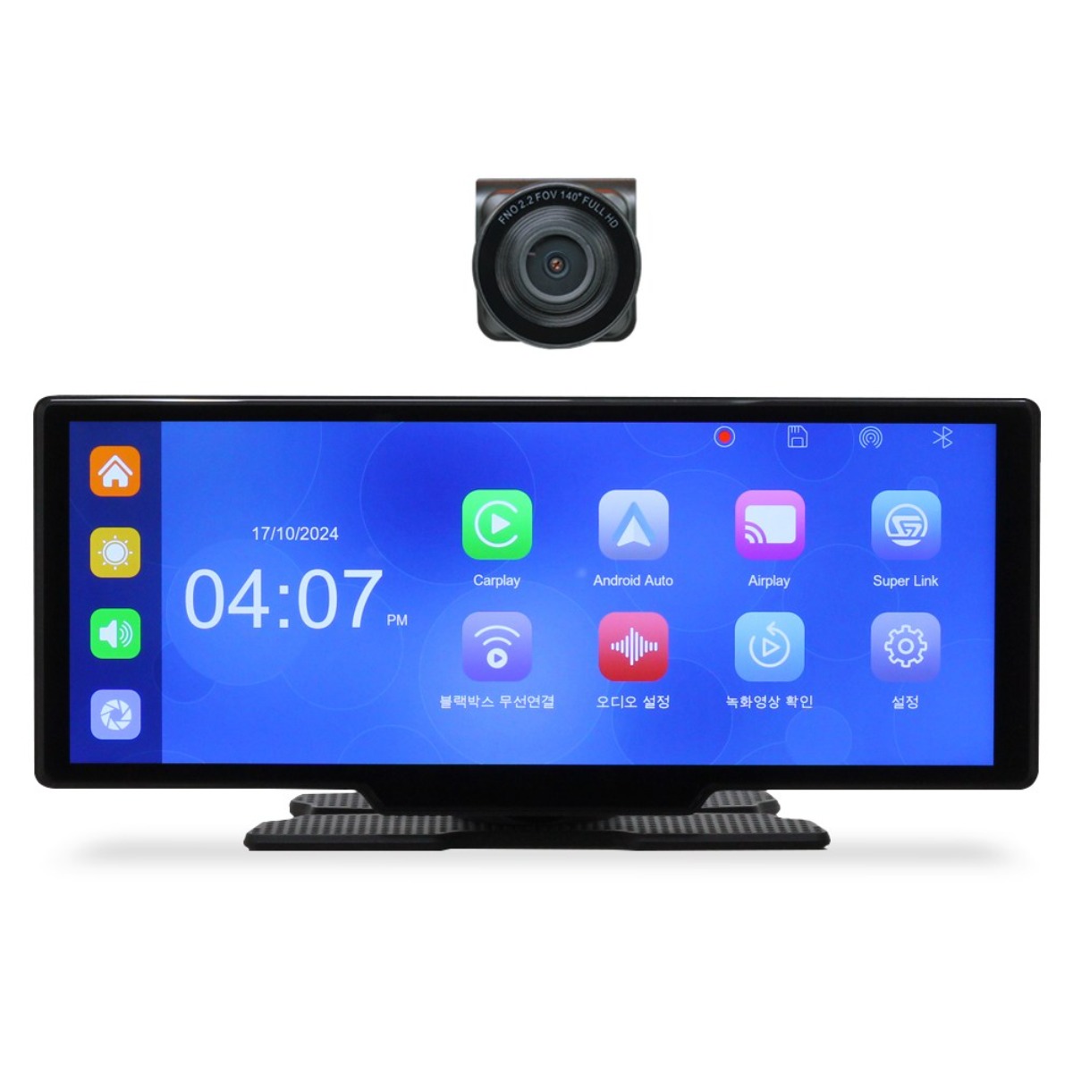 아이소라 AI 무선 카플레이 모니터 대화면 네비게이션 애플 갤럭시 안드로이드오토 호환, 단일, 카플레이(CM001)+메모리카드64GB 151,600원