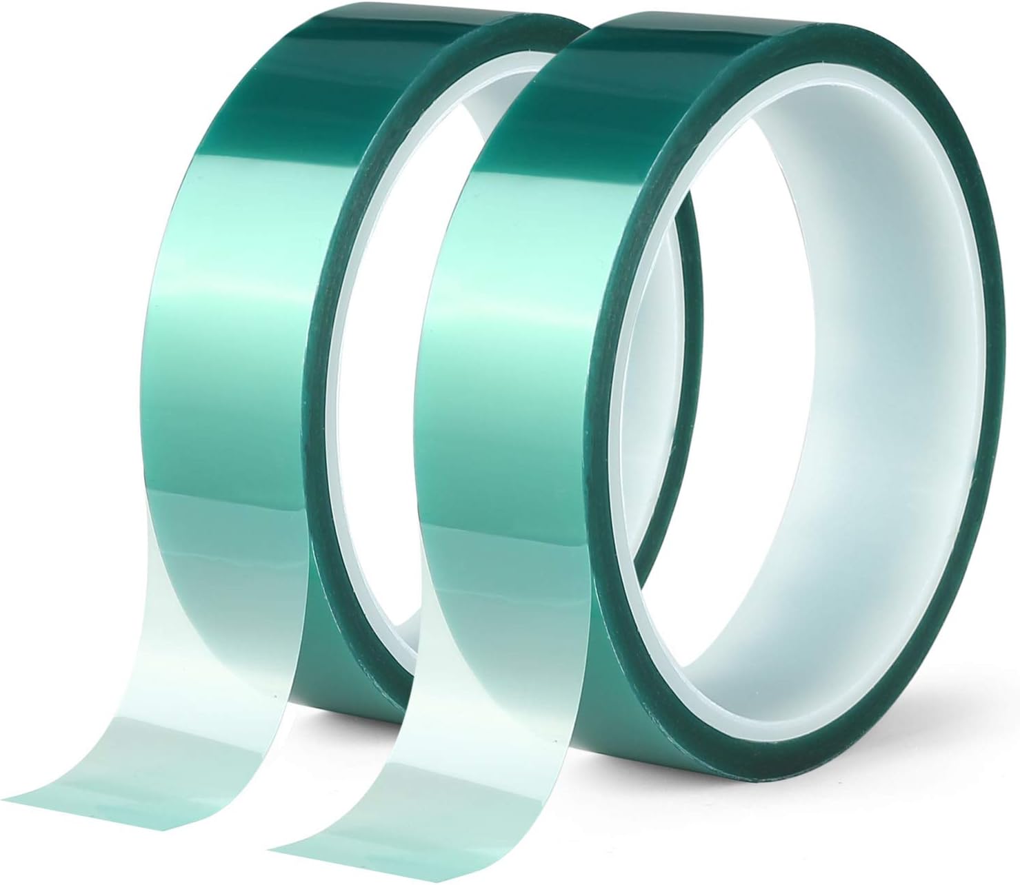 2 롤 폴리에스터 고온 마스킹 테이프 실리콘 가 포함된 PET 페인팅 파우더 코팅 아노다이징 회로 기판녹색 1인치 X 82피트에 이상적입니다 33,180원