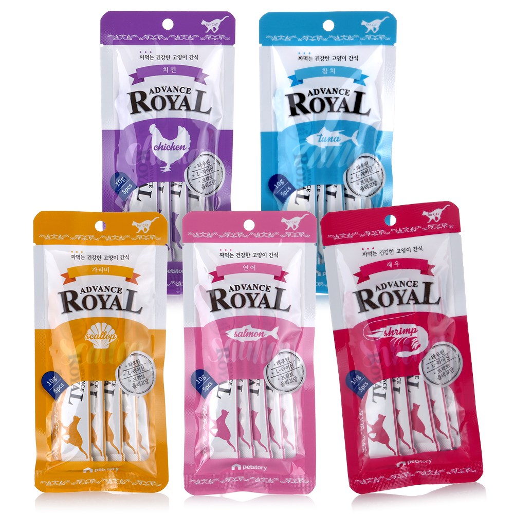 어드밴스 로얄 스틱 5종 짜먹는 고양이간식 5P X 5봉 8,900원