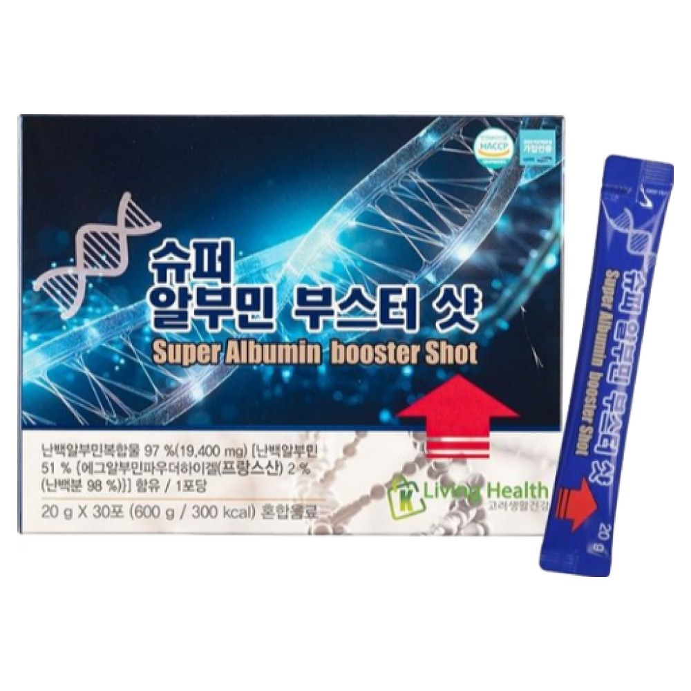 슈퍼 알부민 부스터 샷 김양진박사 프랑스산 마시는 알부민 영양제, 1.8kg, 90개, 현재가 59,800원