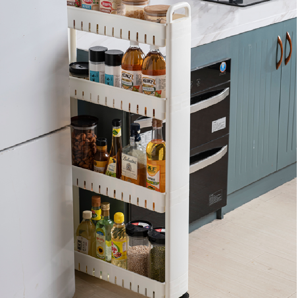 10cm 좁은 공간 울트라 슬림 틈새 이동식 수납장 서랍장 공간 절약 선반 냉장고옆 세탁기옆 틈새 이동 트롤리 수납 좁은집 넓게 사용 홈 생활용품 좁은집 좁은주방 좁은거실 틈새수납 24,900원