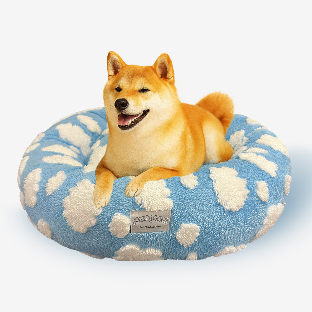 멍템 강아지 방석 원형 쿠션, 구름, 1개 39,900원