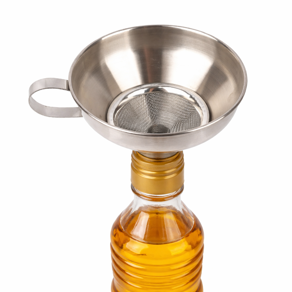 HONGAI 스텐 거름망 깔대기 1호 10. 5 cm 참기름 식용유 소분용 스테인리스 필터 깔때기, 1개, 회색 19,400원