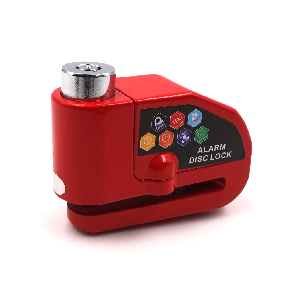 삼에스 진동감지 자전거 도난방지 자물쇠, 레드, 1개, 현재가 25,370원