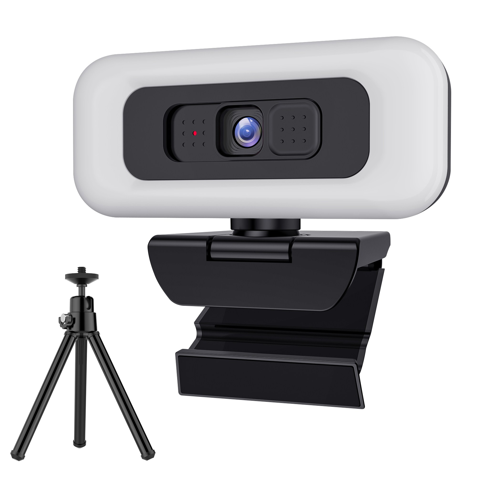 RUNDX 4K 웹캠 마이크내장 방송용 수업용 화상카메라 + 삼각대 세트, 블랙, 1개 55,900원