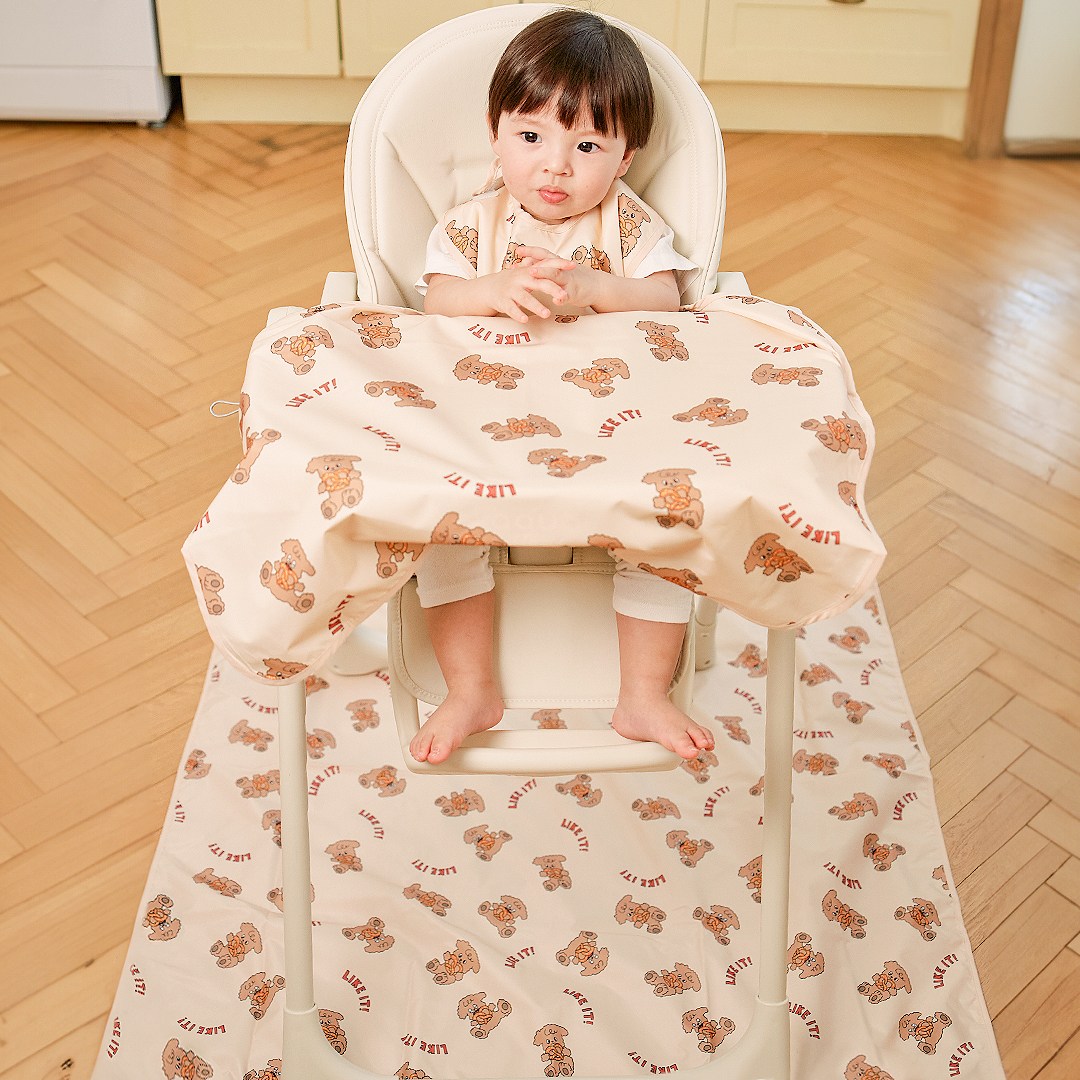 아이주 이유식 방수 매트 바닥 깔개 매트 감성 캠핑 촉감 놀이 바닥 식탁 보호 커버, 프레첼, 101cmX101cm, 1개 18,900원