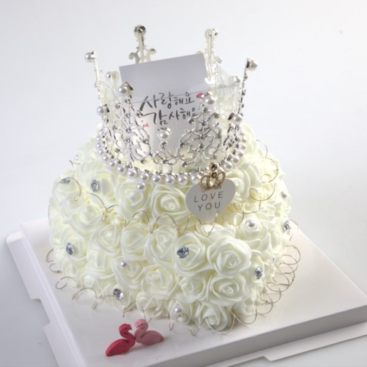 리프4, 돈케이크,티아라용돈케이크, 부모님 용돈 박스, 이벤트용2단 용돈박스, 어버이날 용돈박스, 1개, 크림 39,500원