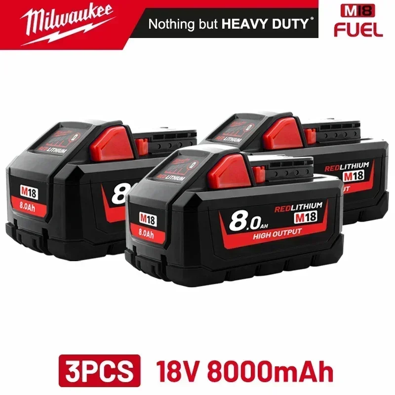 밀워키 배터리 12AH 3AH 8AH 6AH 고에너지 장거리 레드 리튬 배터리 18V M18HB12 M12-18FC 고속 충전기 48- 249,400원