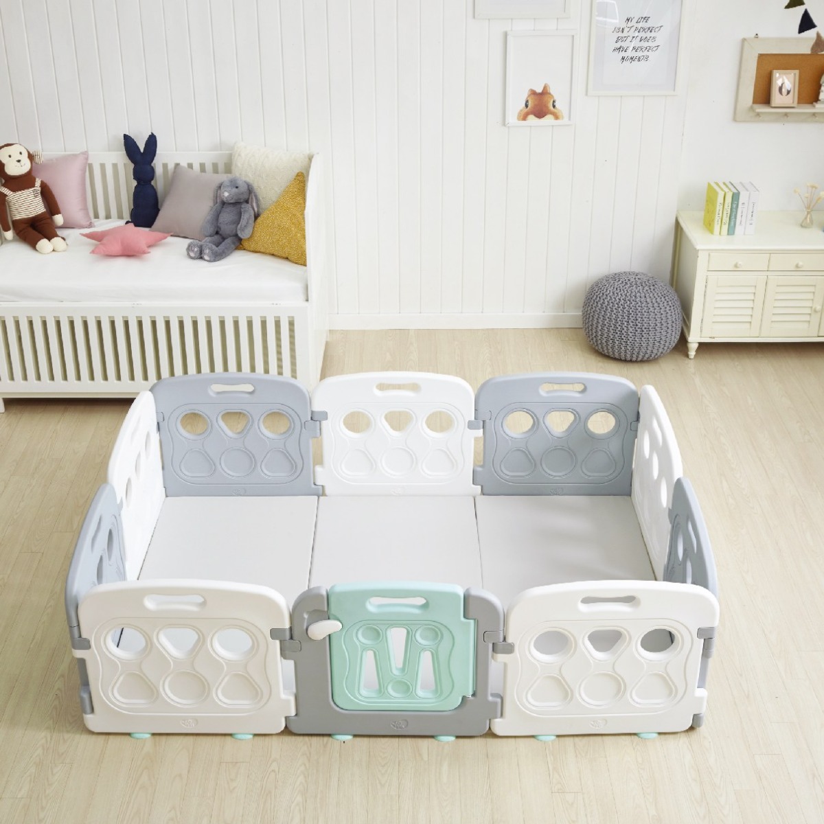 이음 베이비룸 안전문 유아 아기 안전가드 울타리 8P 67,500원