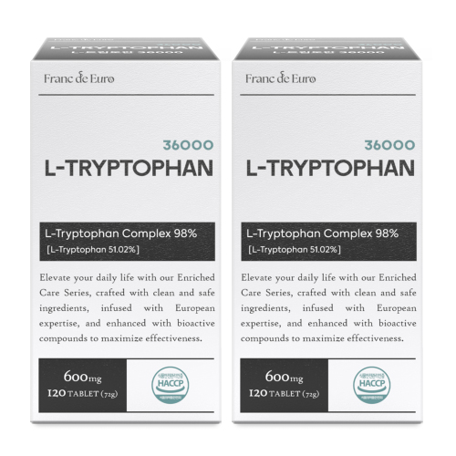 프랑드유로 L 트립토판 36000 [순도 99.4%] 세로토닌, 2박스, 120정 43,500원