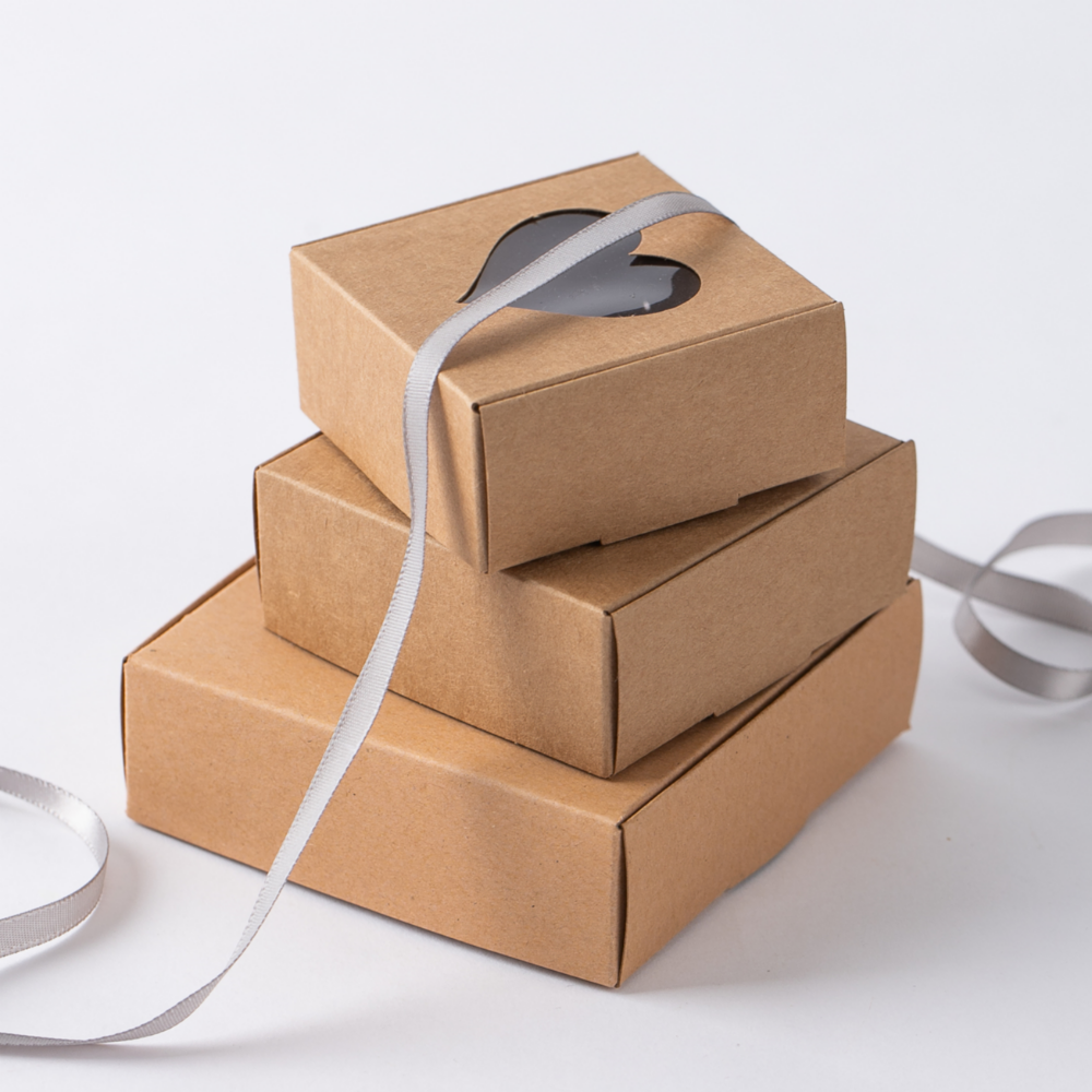 하트 투명창 작은 선물상자 원터치 접이식 낱장판매 쿠키 비누 휘낭시에 포장 미니 창문형 선물박스 1호, 1개 680원