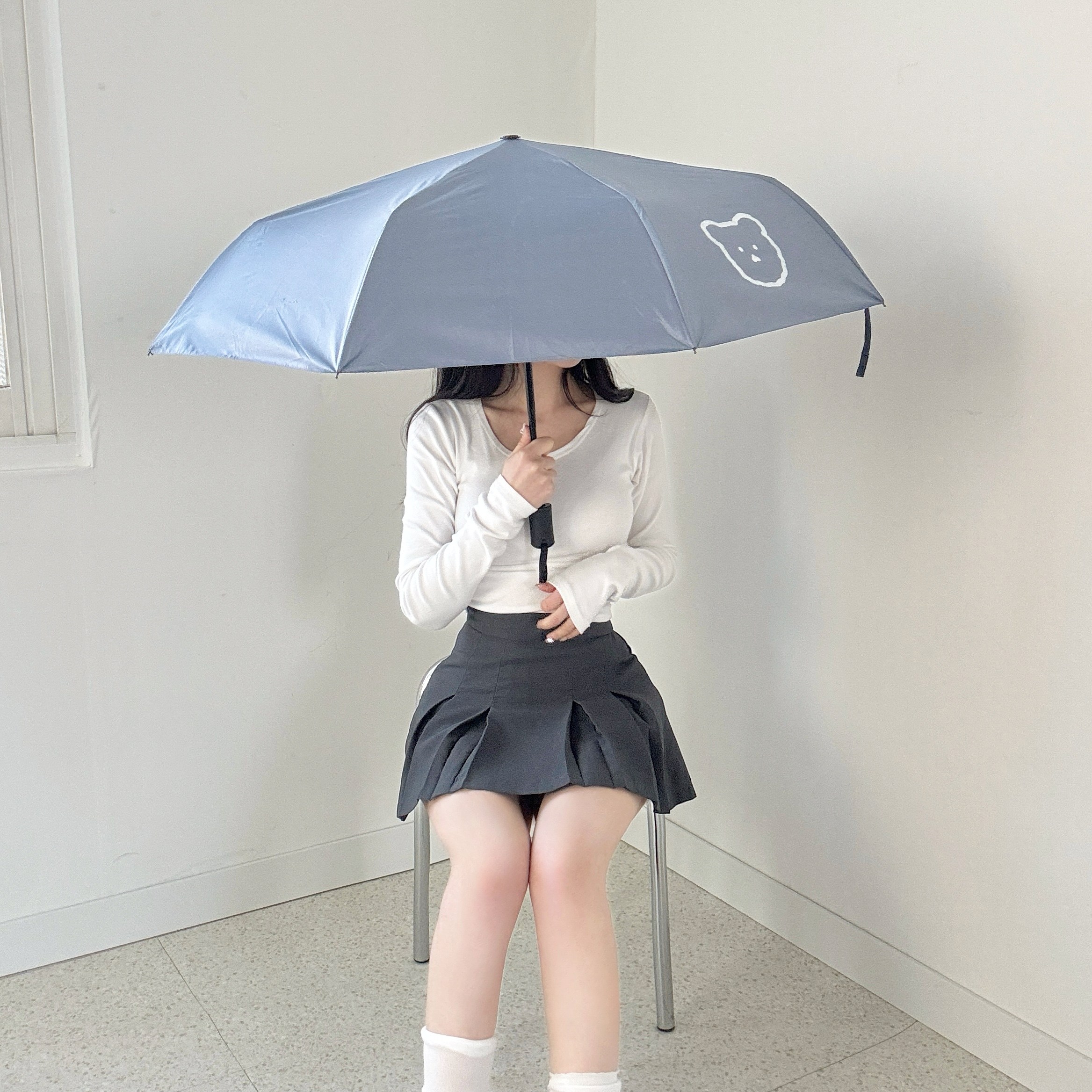 디아쿠아 스마일 베어 접이식 3단 자동 우산 우양산 양우산 7,900원
