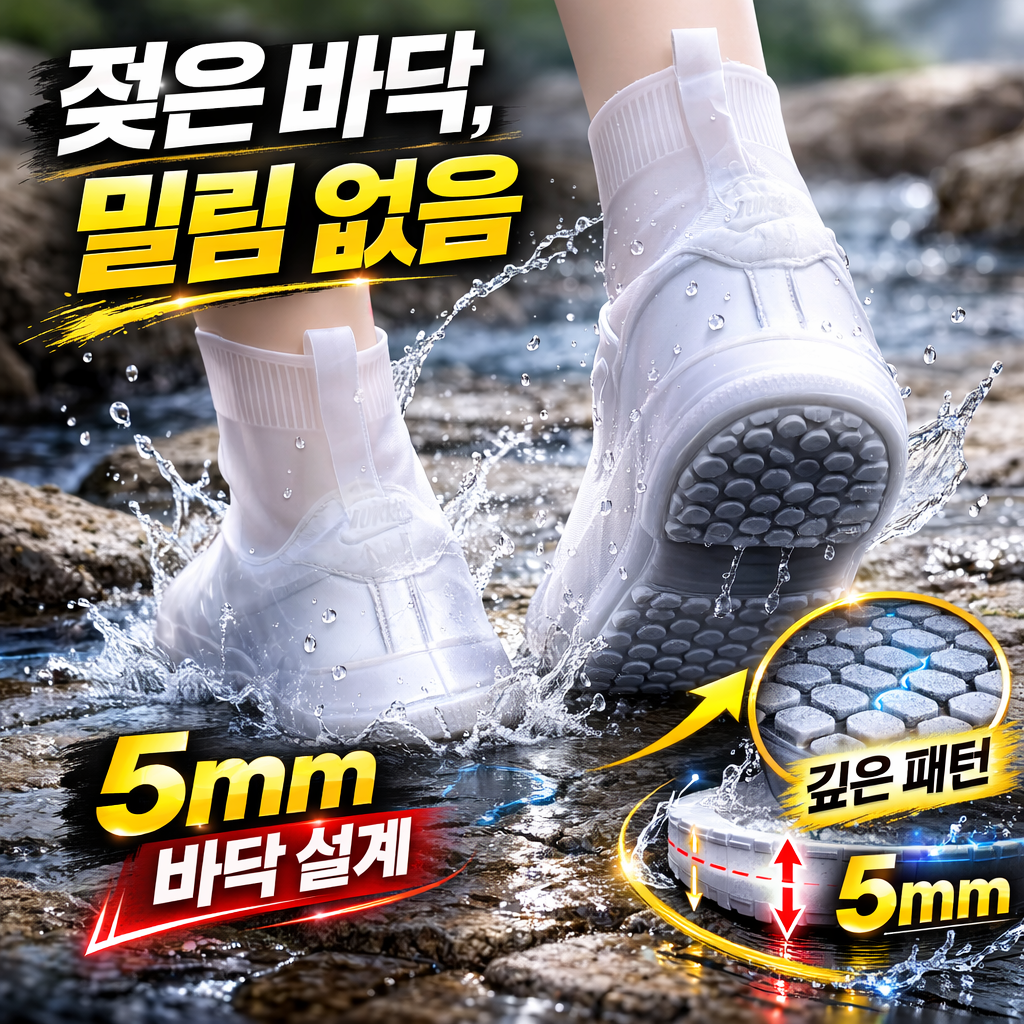 온데이 워터스텝 젖은 바닥 밀림 없는 5mm 레인방수커버 14,900원