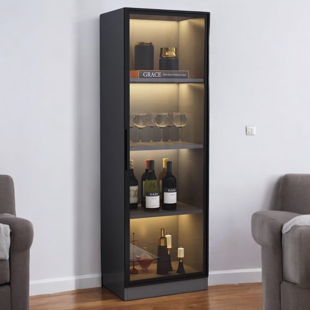 라이크줄리 LED 장식장 진열장 위스키 양주 피규어 레고 유리 거실 인테리어 수납장 선반 술장 그릇장 4단 5단 219,000원