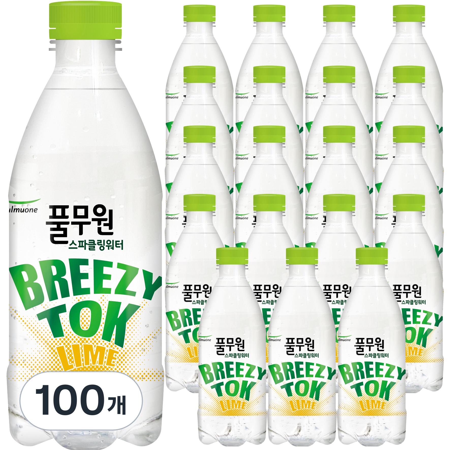 풀무원샘물 브리지톡 탄산음료 라임, 500ml, 100개 51,600원