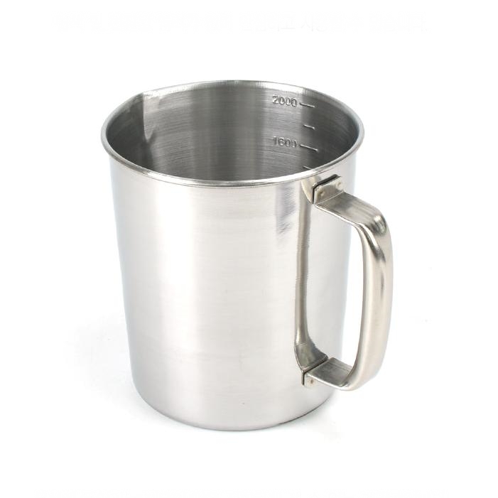 스텐 계량컵 1리터 2리터 3리터 5리터 업소용 스테인레스 비커 계량용기 대용량 제빵 조리 손잡이 10,800원