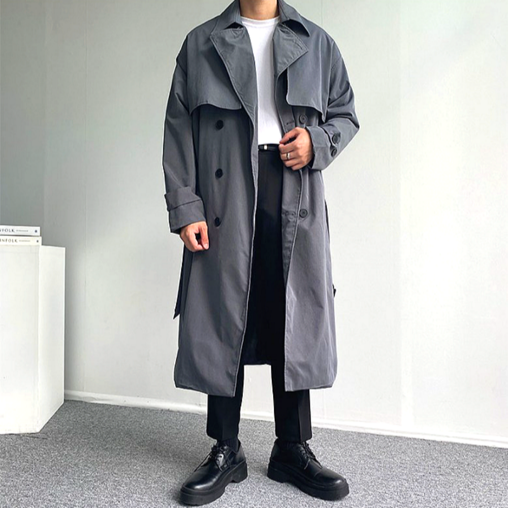 이브컴퍼니 봄 가을 남성용 오버핏 트렌치코트 3컬러 (3070-1) 49,900원