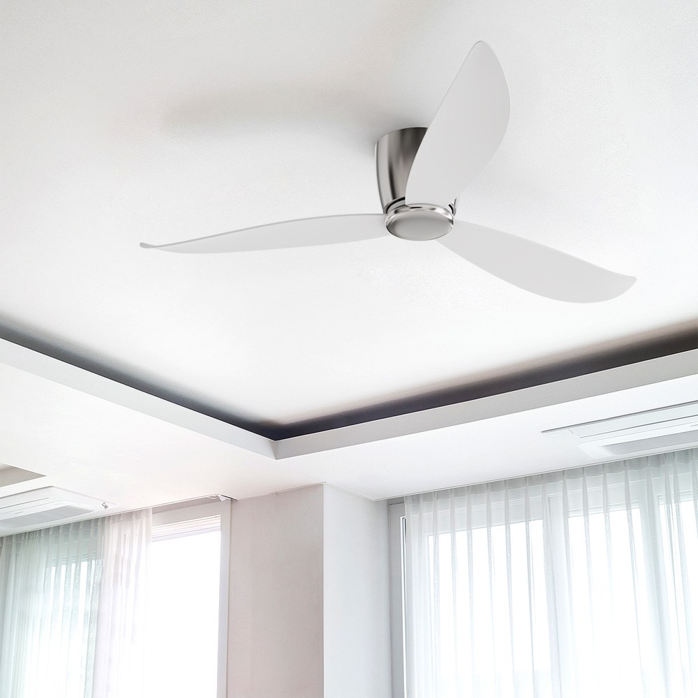 라인조명 에코 슬림 실링팬 52인치 BLDC모터, (바디-크롬/날개-화이트) 129,000원
