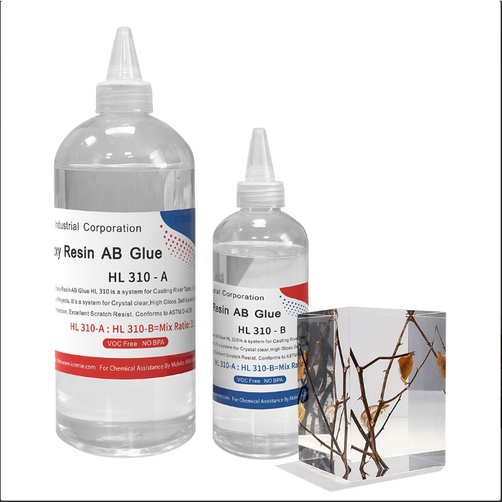 1kg 고투명 크리스털 수지 에폭시 빠른 경화 자동 소포 5-7cm 작업 가능 2형레진 19,300원