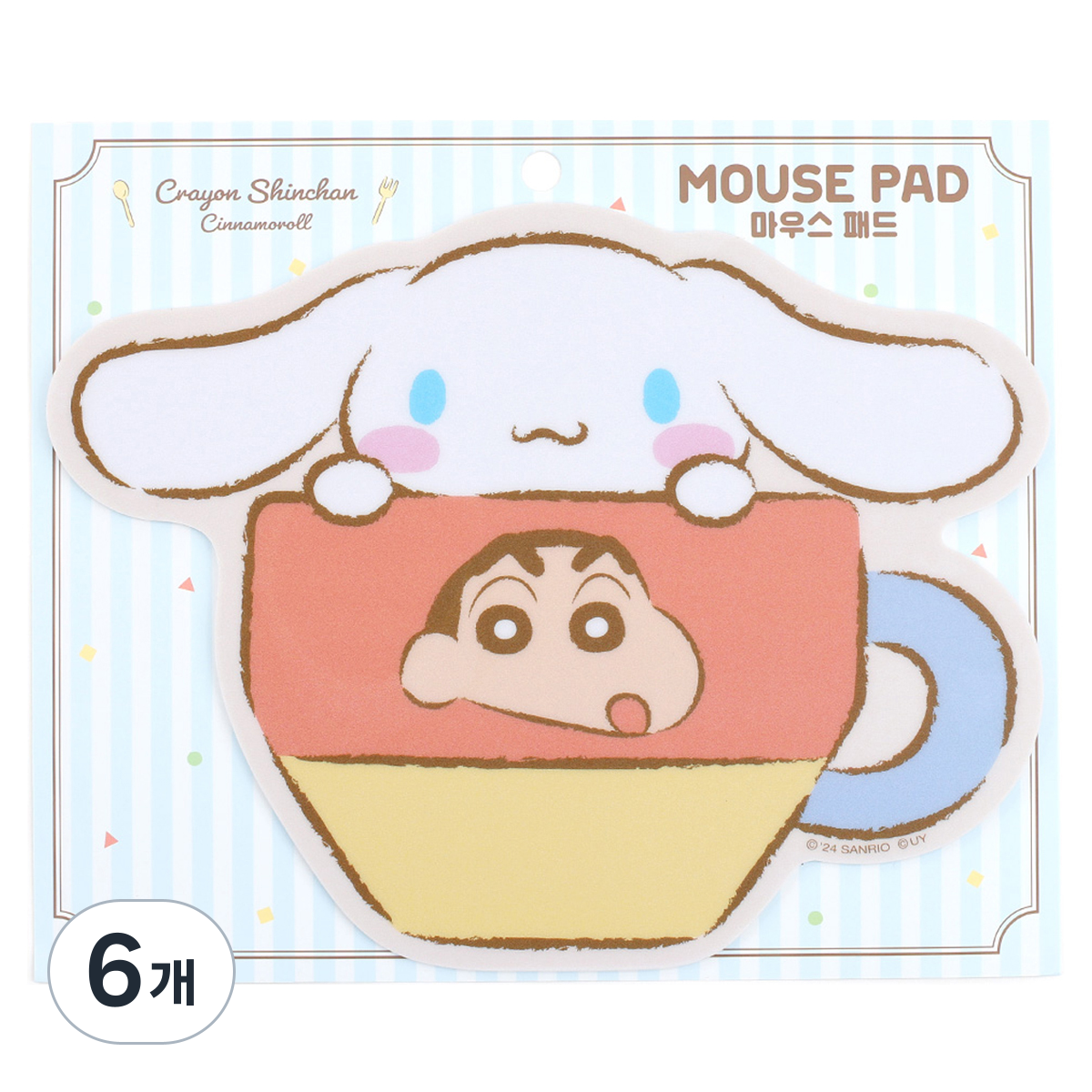 산리오 시나모롤 짱구는 못말려 마우스패드 컵디자인 15,900원