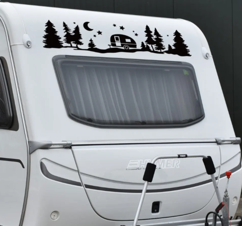 카라반 스티커 캠핑카 트레일러 차량용 칼라 데칼 스티커 캠핑 DIY 꾸미기, 1개 58,000원