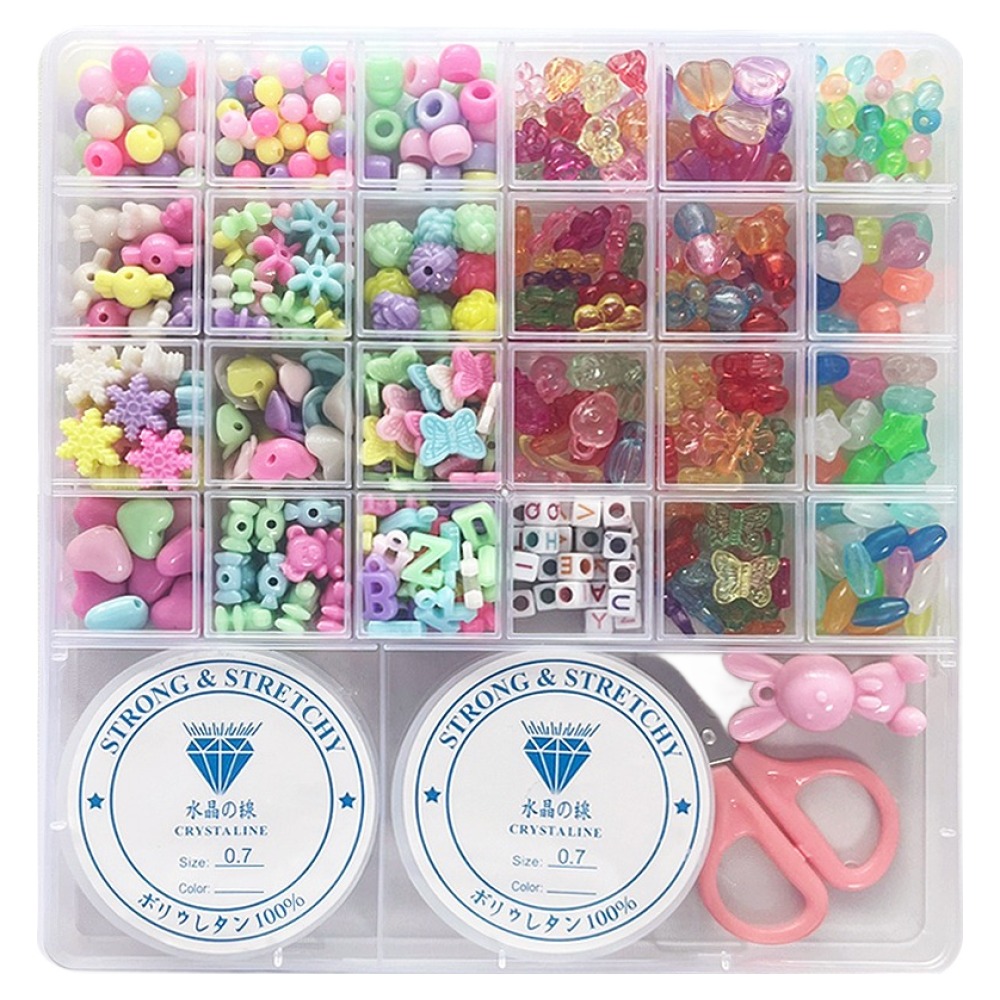 DIY 비즈공예 파스텔 + 투명 + 야광 24종 세트, 혼합색상, 1세트 8,600원