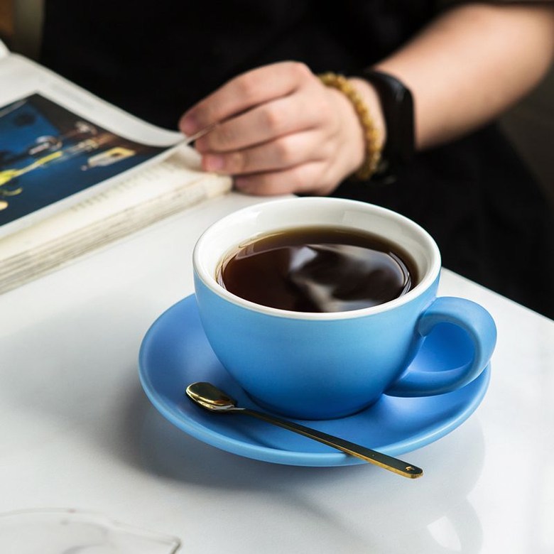 무광택 세라믹 라떼 커피 잔  컬라커피잔 세트 300ml 색상맞춤형 27,100원