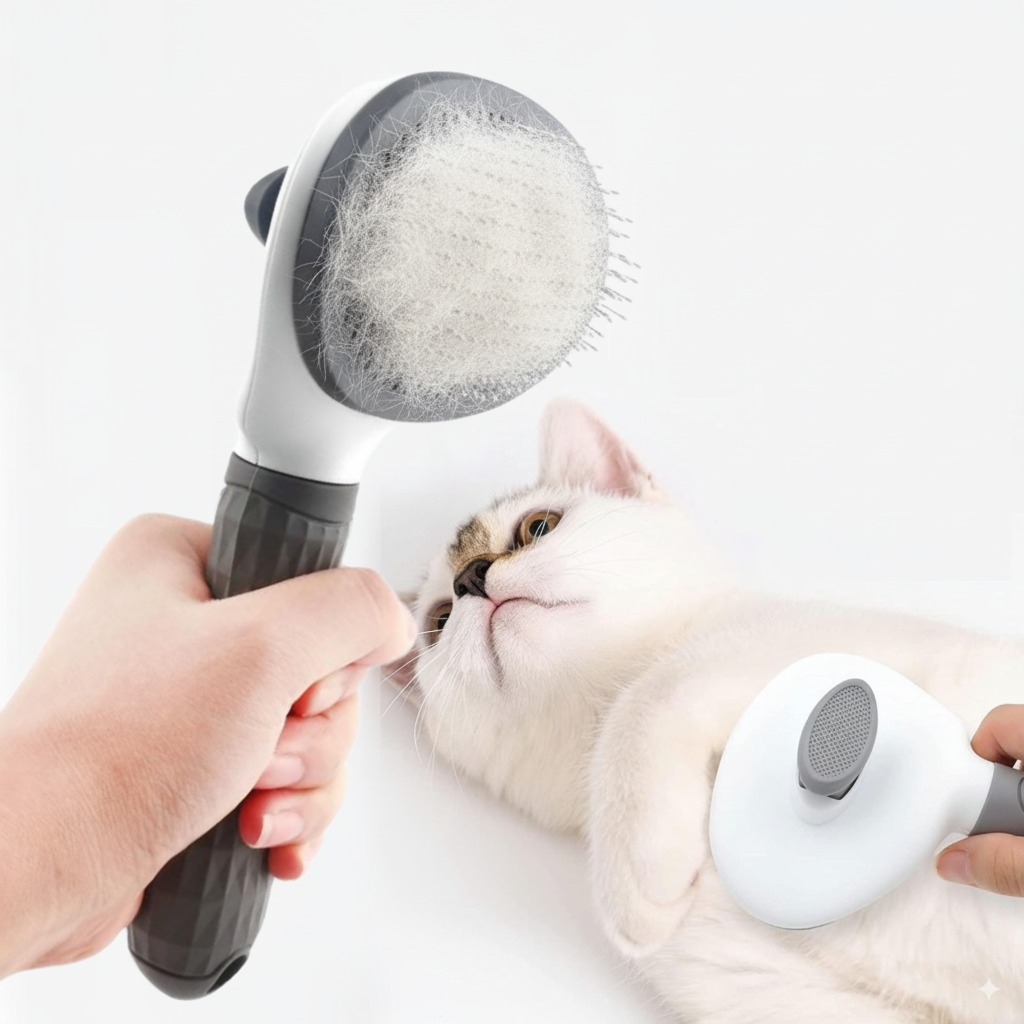 고양이 강아지 겸용 반려동물 털정리 빗 원터치 브러쉬 6,700원