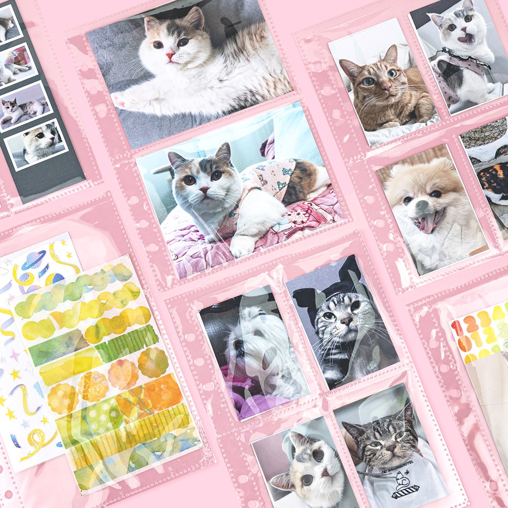 오아트 A5 양면 포켓 리필 속지 4종 택1 6공 바인더 호환 스티커 네컷 사진 보관, 1개, 10매 2,800원