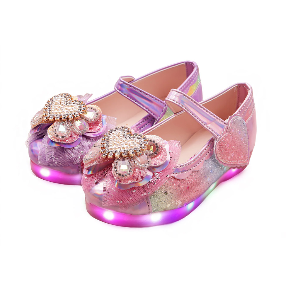 풋풋 진주 품은 하트 LED 구두 라이팅구두 발광구두 여아구두 봄구두 가을구두 신학기구두 공주구두 메리제인구두 29,800원
