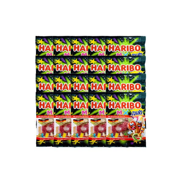 하리보 믹스 사우어 젤리 100g X 20 유치원간식 (100g -- 80g으로 변경됨) hI유통 53,800원