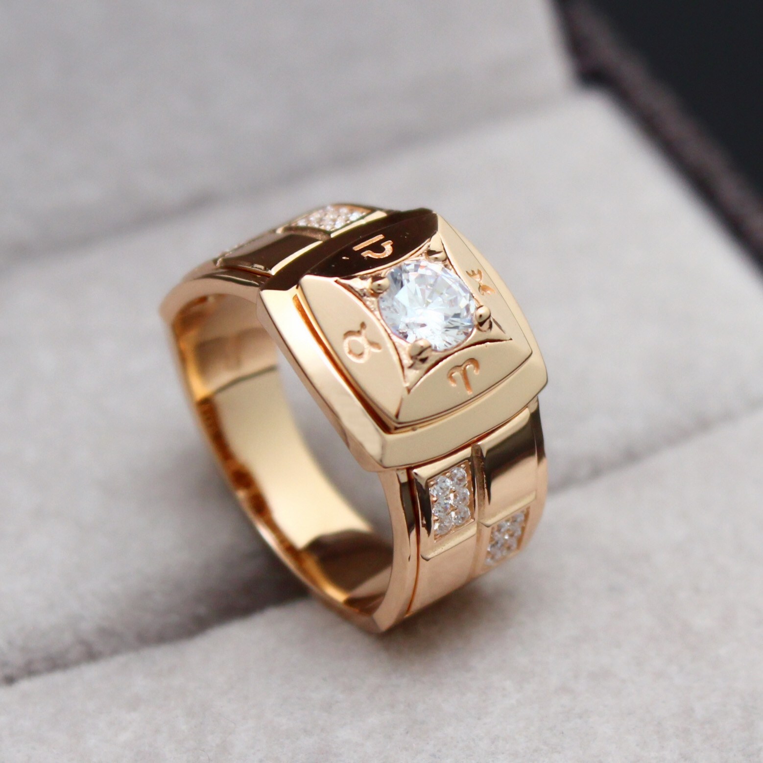 14k 18k 로즈골드 반지 패션반지 럭셔리 커플링 R199 1,176,040원