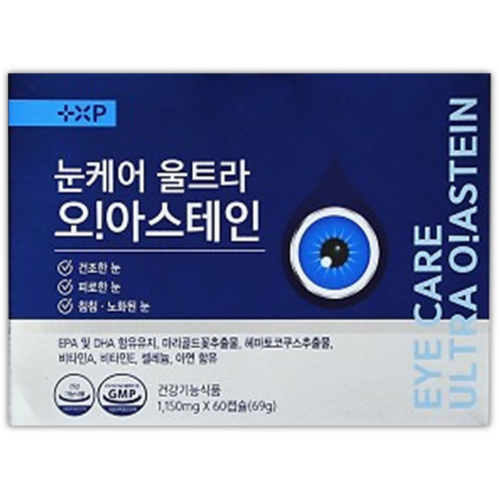 비타민하우스 눈케어 울트라 오아스 테인 슈퍼 루테인 오메가 아스타잔틴 건조한 눈, 1개, 60정 60,000원