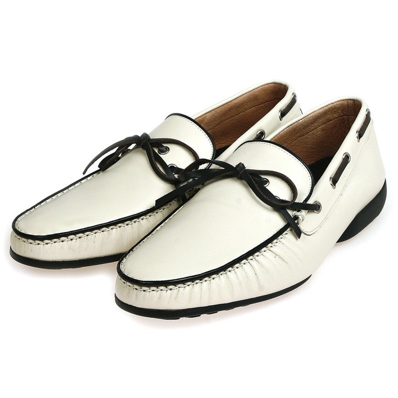 RHJ-54-53 아이보리 백구두 남자로퍼 소가죽로퍼 남자수제화구두 국내제작 해피슈즈 186,000원