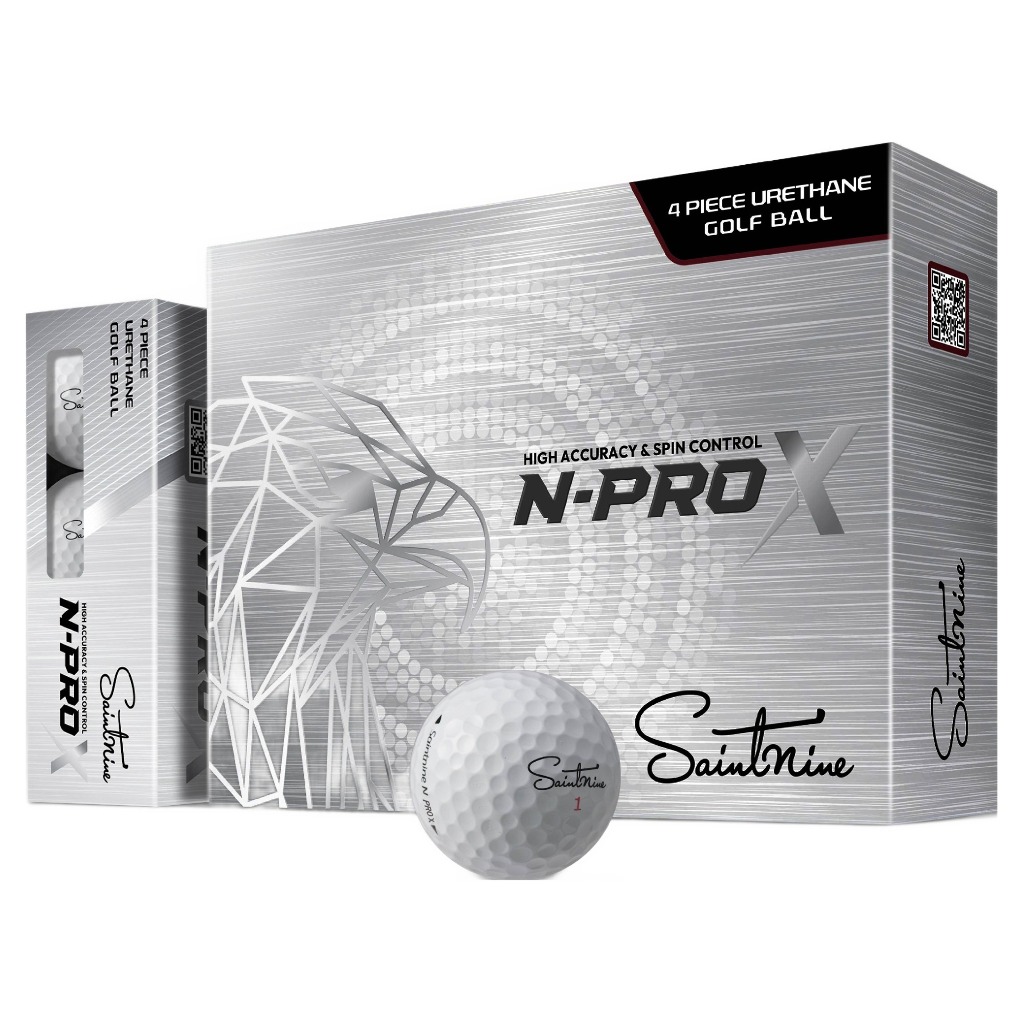 세인트나인 N PRO X 프리미엄 우레탄 골프공 4피스, 1개, 12개입, 화이트 42,000원