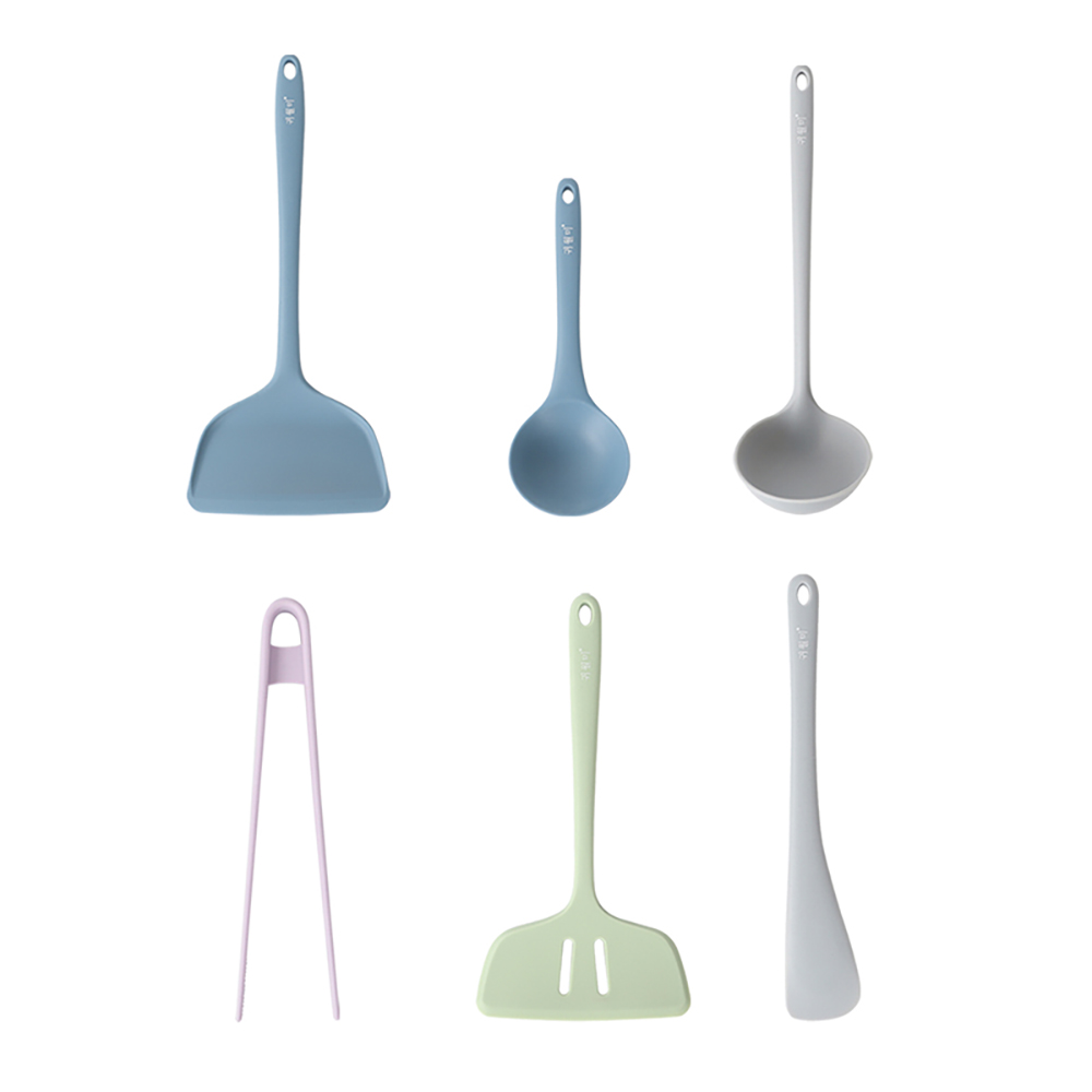 귀월미 실리콘조리도구 키친툴 세트 6종, 1개, 컬러풀, 볶음채+주걱+뒤집개+국자(소)+국자(대)+집게 29,200원